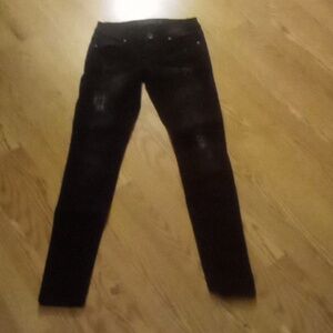 Truce black jeans distressed